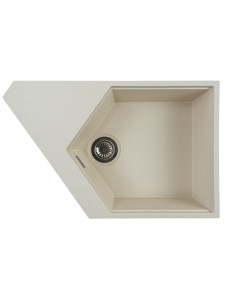 92704814 Кухонная мойка KitKraken River Creamy K-775.1014 77.5х50, Матовый Бежевый Кварц STLM-0535115 KIT KRAKEN
