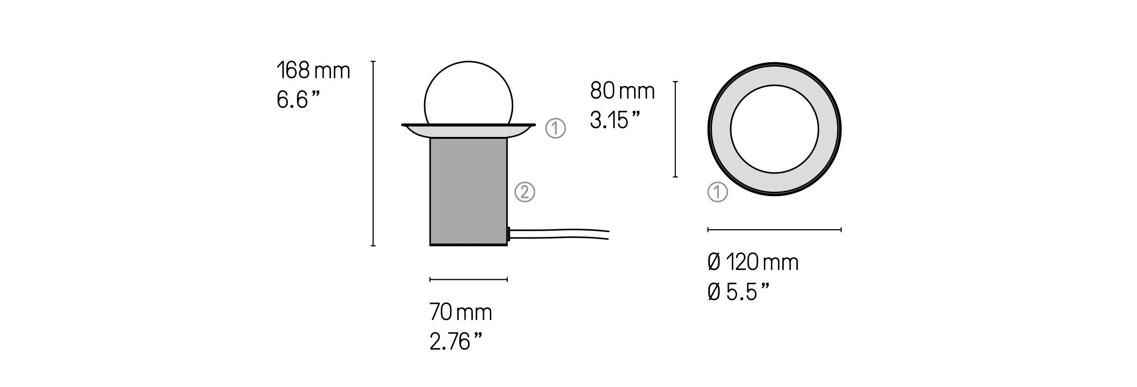 Латунная светодиодная настольная лампа CVL Luminaires Janed ARCH-00121096 - Вид №5