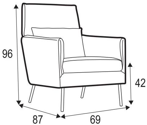 Sits Кресло из ткани с подлокотниками Penny sun-id-1414994 - Вид №8