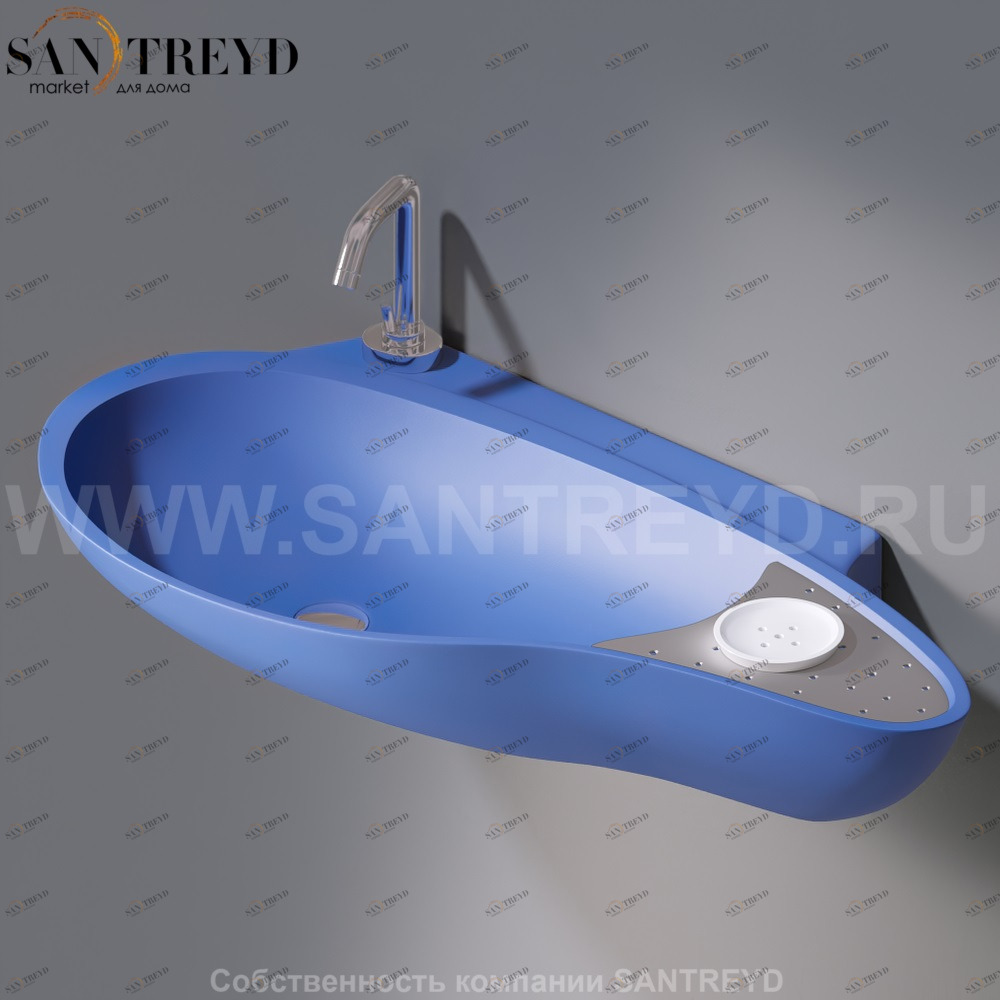 L235T0R1V4..140 Подвесная раковина настенная овальная A. e T. Italia SPOT AeT ITALIA ACCENT L235T0R1V4.140