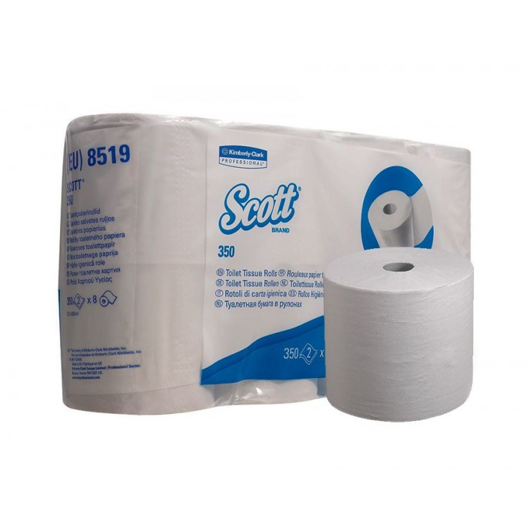 8519 Kimberly Clark Туалетная бумага рулонная Kimberly-Clark Scott 8519 2-слойная 8 рулонов по 42 м 