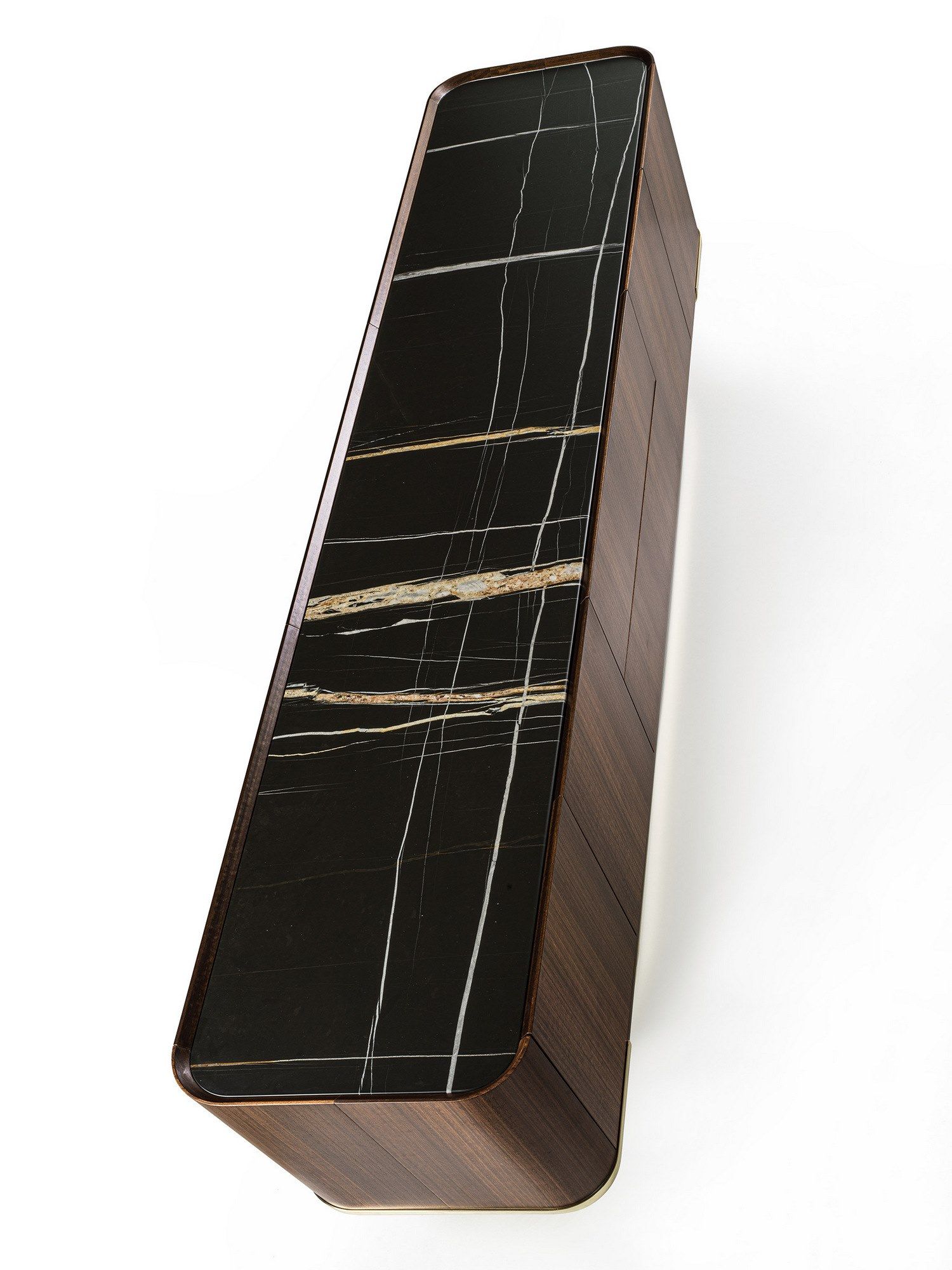 Двухсторонний деревянный шкаф с распашными дверцами и ящиками Longhi Loveluxe 2021-Rhythm'21 collection ARCH-00059721 - Вид №2