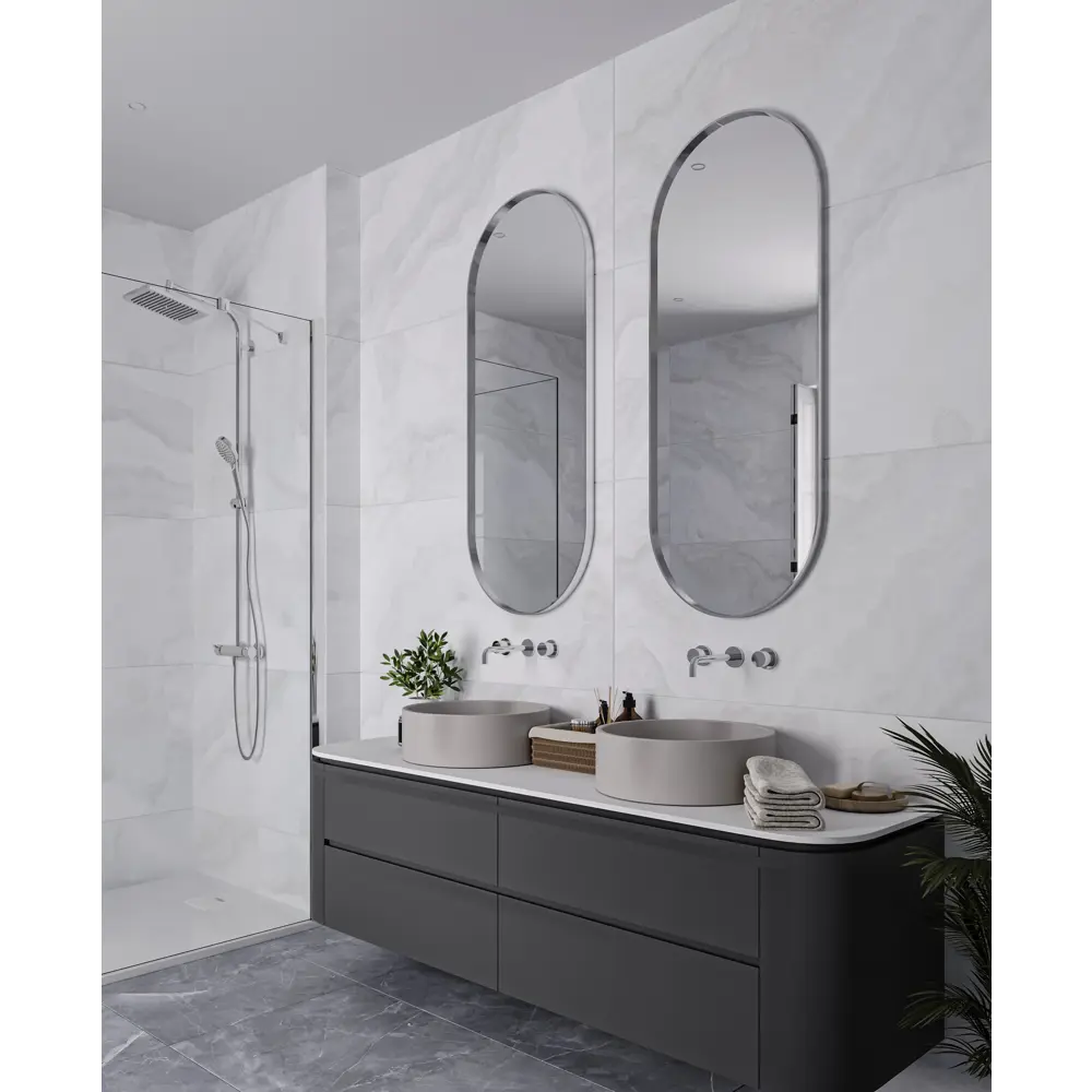 Керамогранит Incolor Victoria Matt 120x60 см 1.44 м² матовый цвет серый Silk 60х120 STLM-2172057 - Вид №1