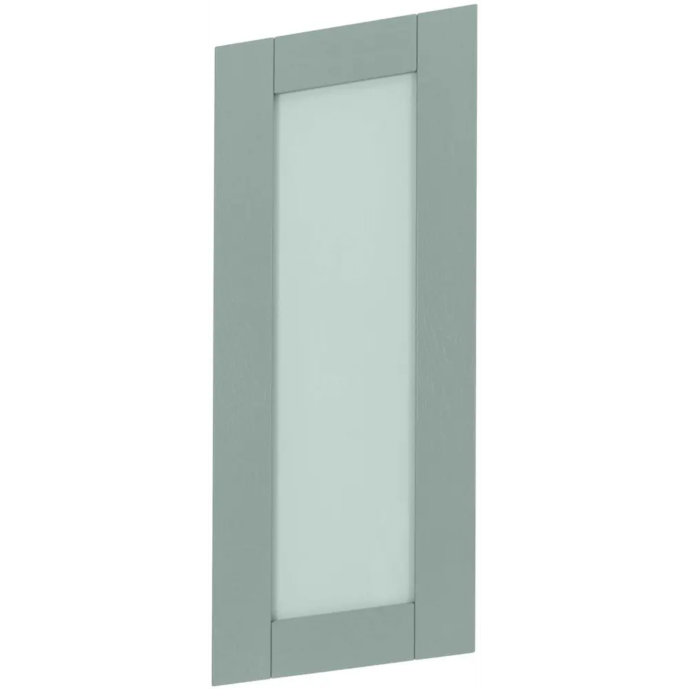 Фасад кухонный Delinia ID Томари с закаленным стеклом, голубой МДФ 82351242 STLM-0025229