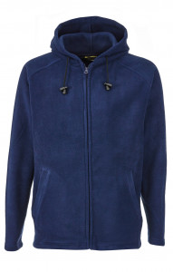 61260 Толстовка флисовая с капюшоном темно-синяя  Одежда для промоакций  размер 48-50/182-188