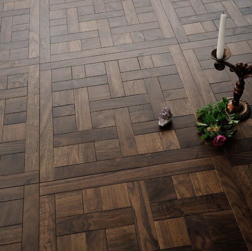 Модульный паркет Coswick Шеверни Американский Классический Орех Европейский (Грецкий) Натур (Гладкая) 635х635 мм 13173761 - Вид №1