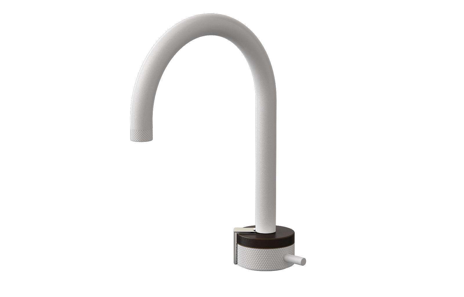 E-11502-R1OB-L2PC-WT Однорычажный прогрессивный смеситель для раковины - излив 16см GRAFF MOD+