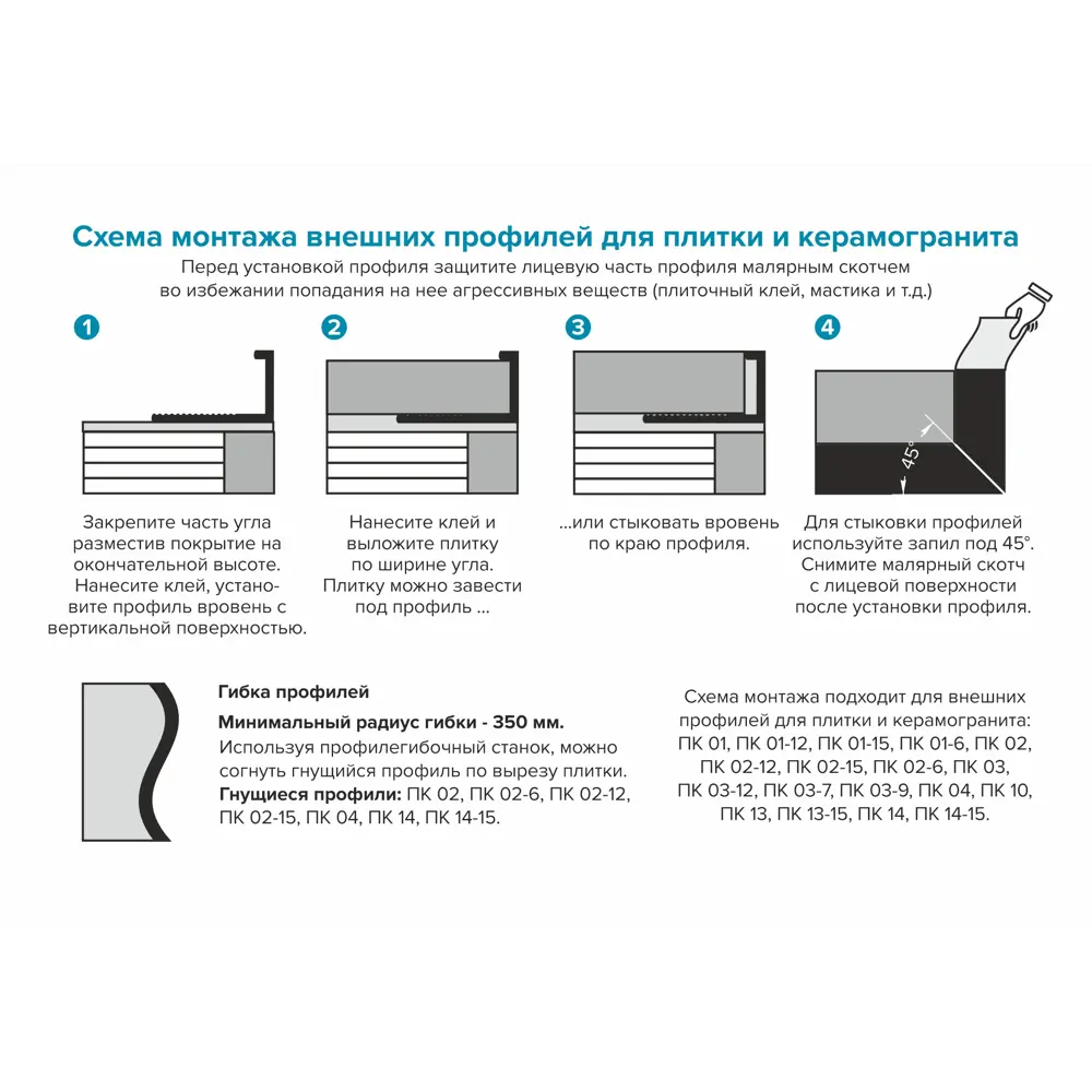 Угловой профиль ALPROFI для защиты и декора плитки 270 см 89367750 STLM-0947751 - Вид №2