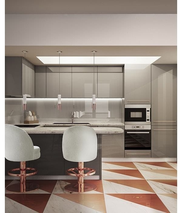 Тканевый поворотный барный стул Essential Home Фронтон ARCH-00141685 - Вид №1