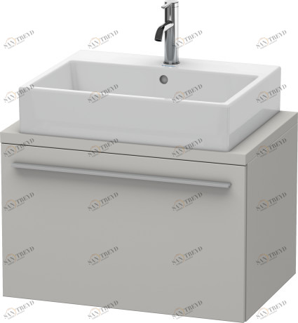 XL540100707 X-Large Тумбочка для компактной консоли Бетонно-серый матовый декор Duravit