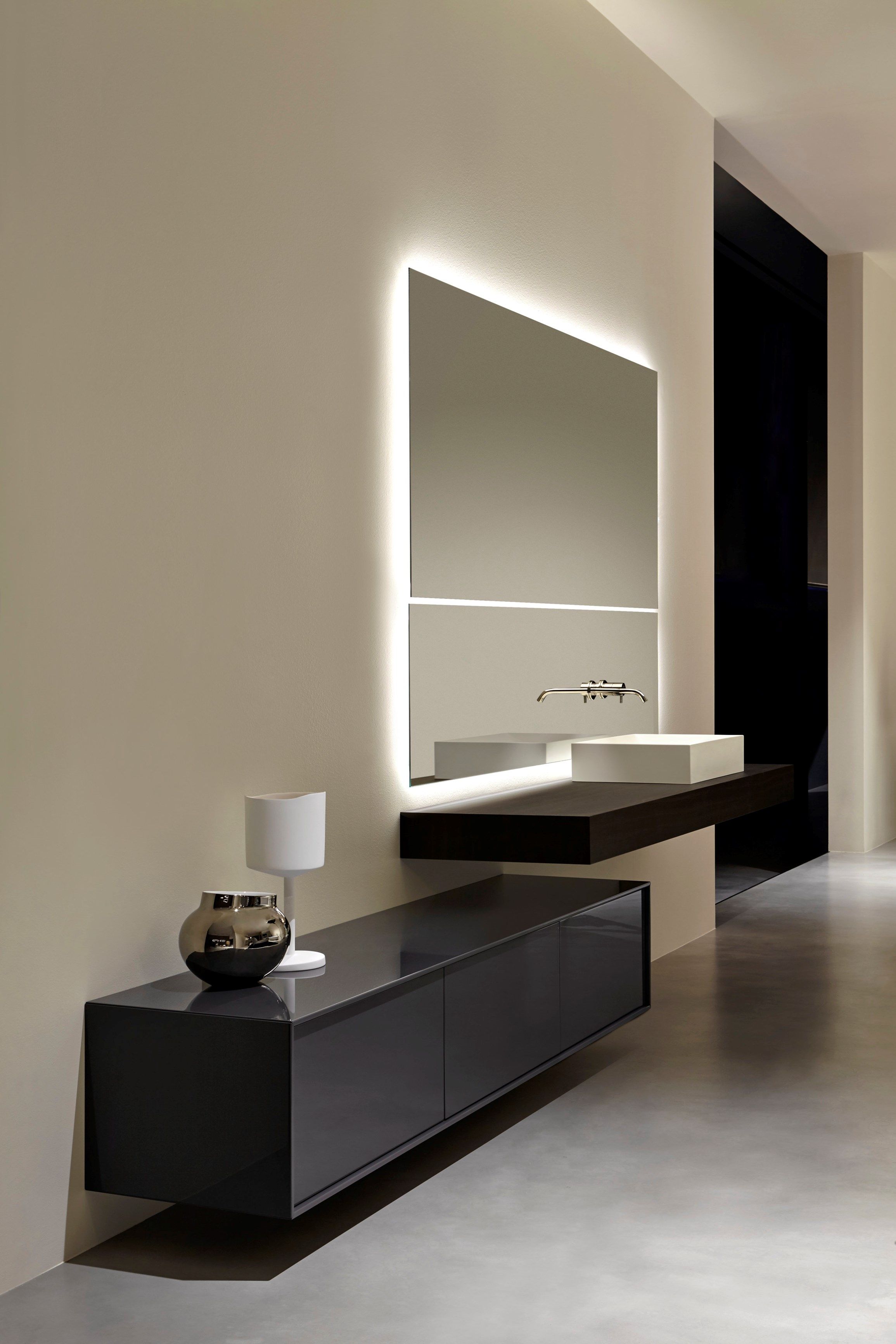 Настенное зеркало с полкой для ванной комнаты Antoniolupi NEUTROKIT ARCH-00061273 - Вид №1