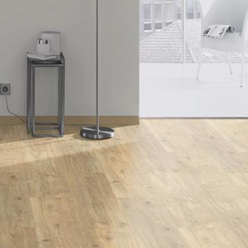 Виниловый ламинат EGGER Design+ Элегантный Песочный Дуб с брашью (Текстурированная) 1295х243 мм EPD015 - Вид №1