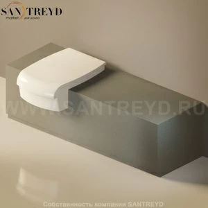 Flaminia UNA Консоль для унитаза или биде от 135 до 200 см серая UNA135WB.7037