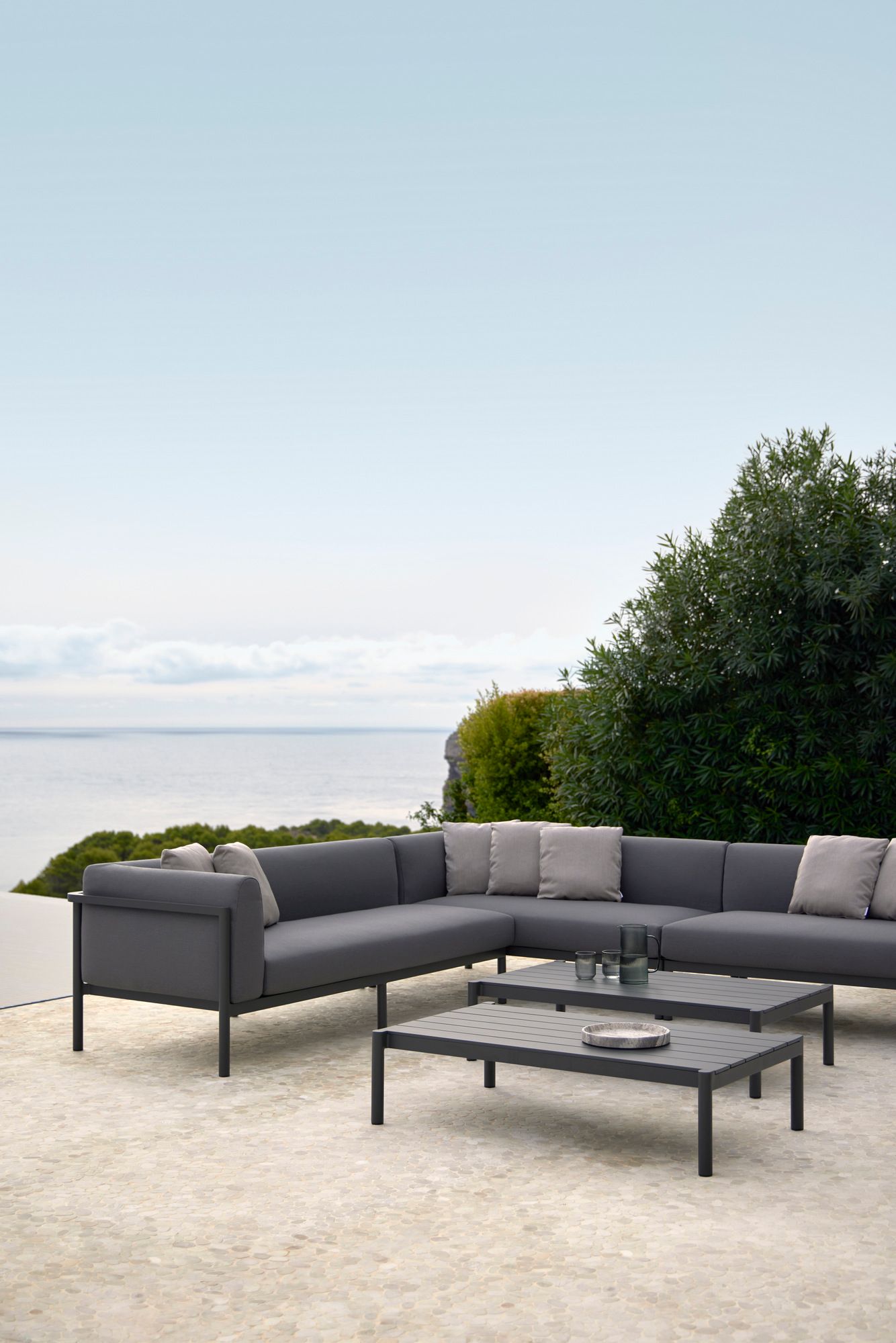 Прямоугольный алюминиевый журнальный столик с керамической столешницей POINT Origin ARCH-00066853 - Вид №4