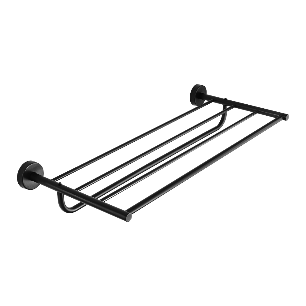 62371 Нержавеющая полка для полотенец, черная матовая поверхность SANELA 