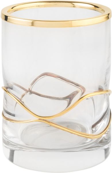 6621/GO Surya Crystal Stream, стакан, цвет золото 