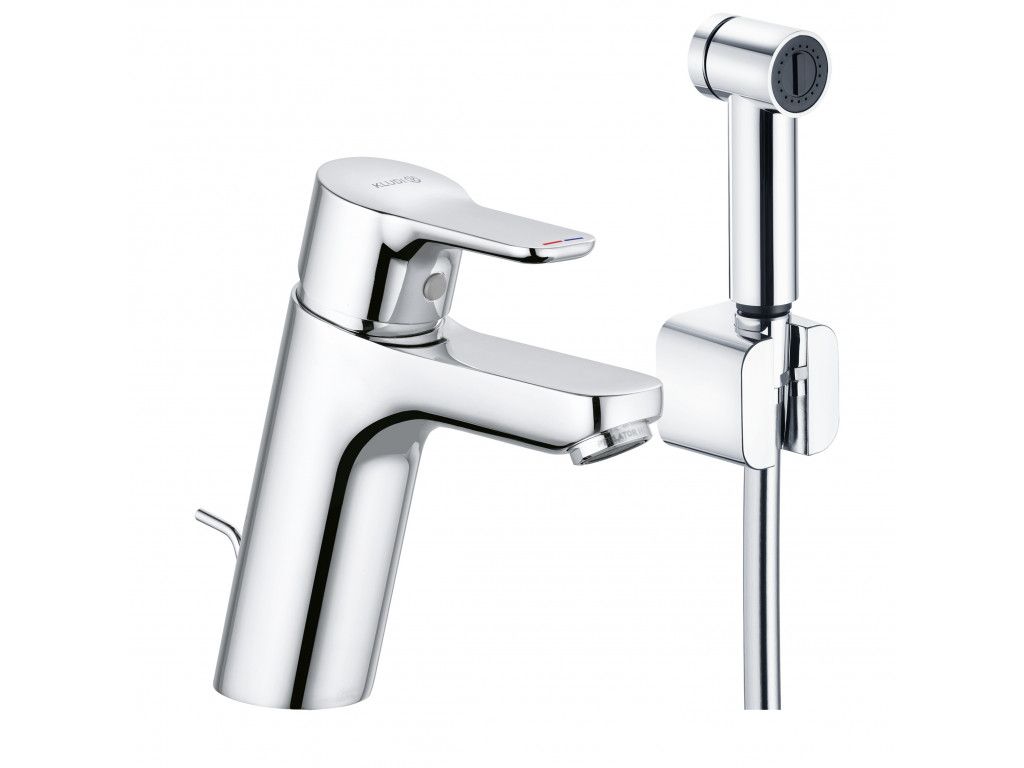 372590565 однорычажный смеситель на умывальник DN 15 KLUDI PURE&EASY хром 