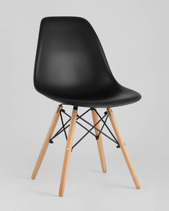 90765425 Комплект стульев 2 шт 81х41х46 см abs-пластик цвет черный Eames STLM-0373939 WWBT