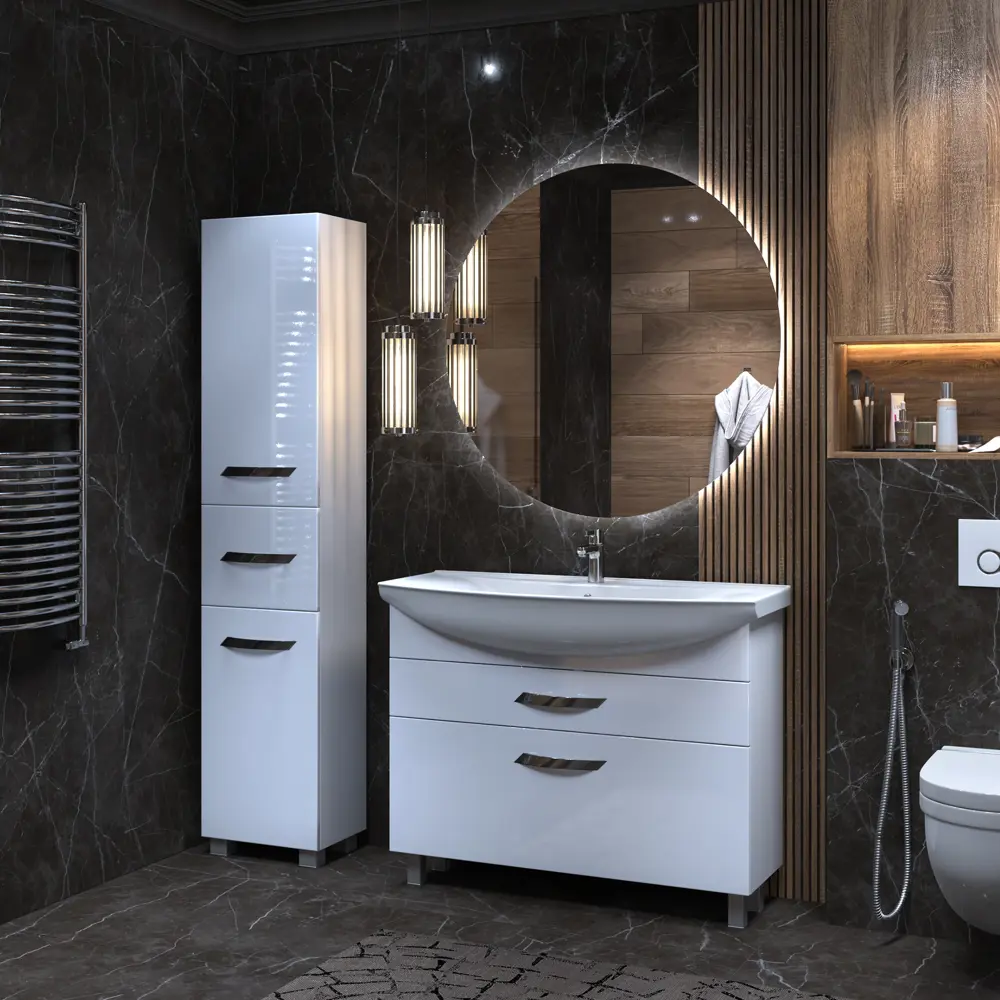 Зеркало VIGO Moss Classic LED круглое 90 см с энергосберегающей подсветкой 84005340 STLM-0046059 - Вид №6