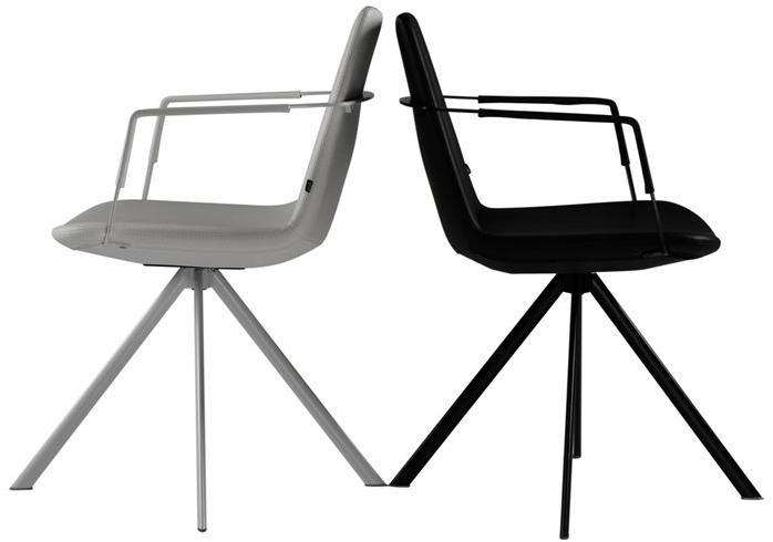 B&T Design Кожаное кресло на эстакаде с подлокотниками Pera sun-id-1419064 - Вид №5