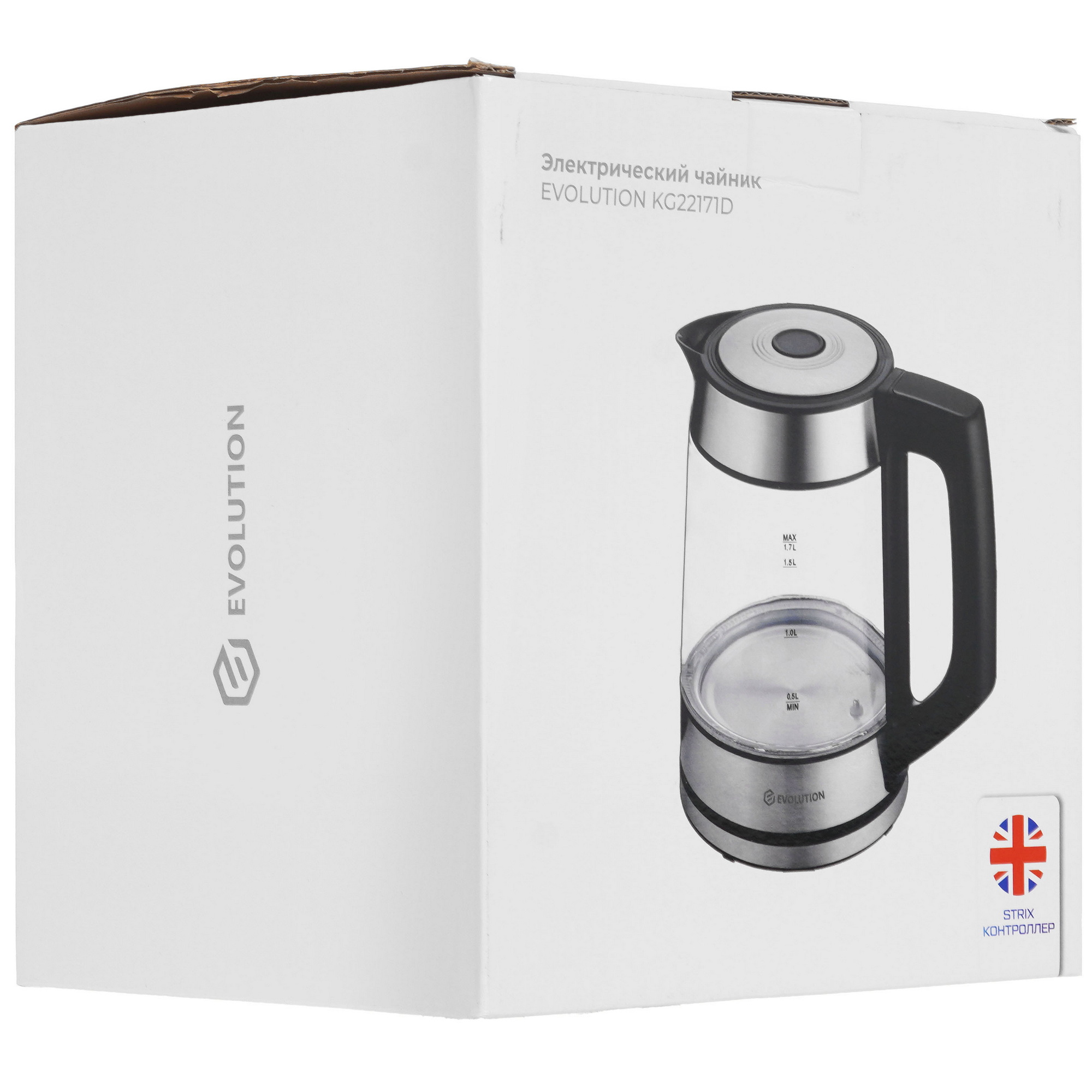 9990016 Электрочайник Evolution KG22171D серебристый STDN-0062965 - Вид №6