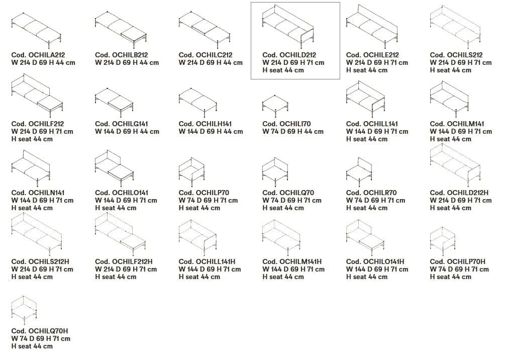 3-местный тканевый диван Tacchini Chill-Out ARCH-00068809 - Вид №3