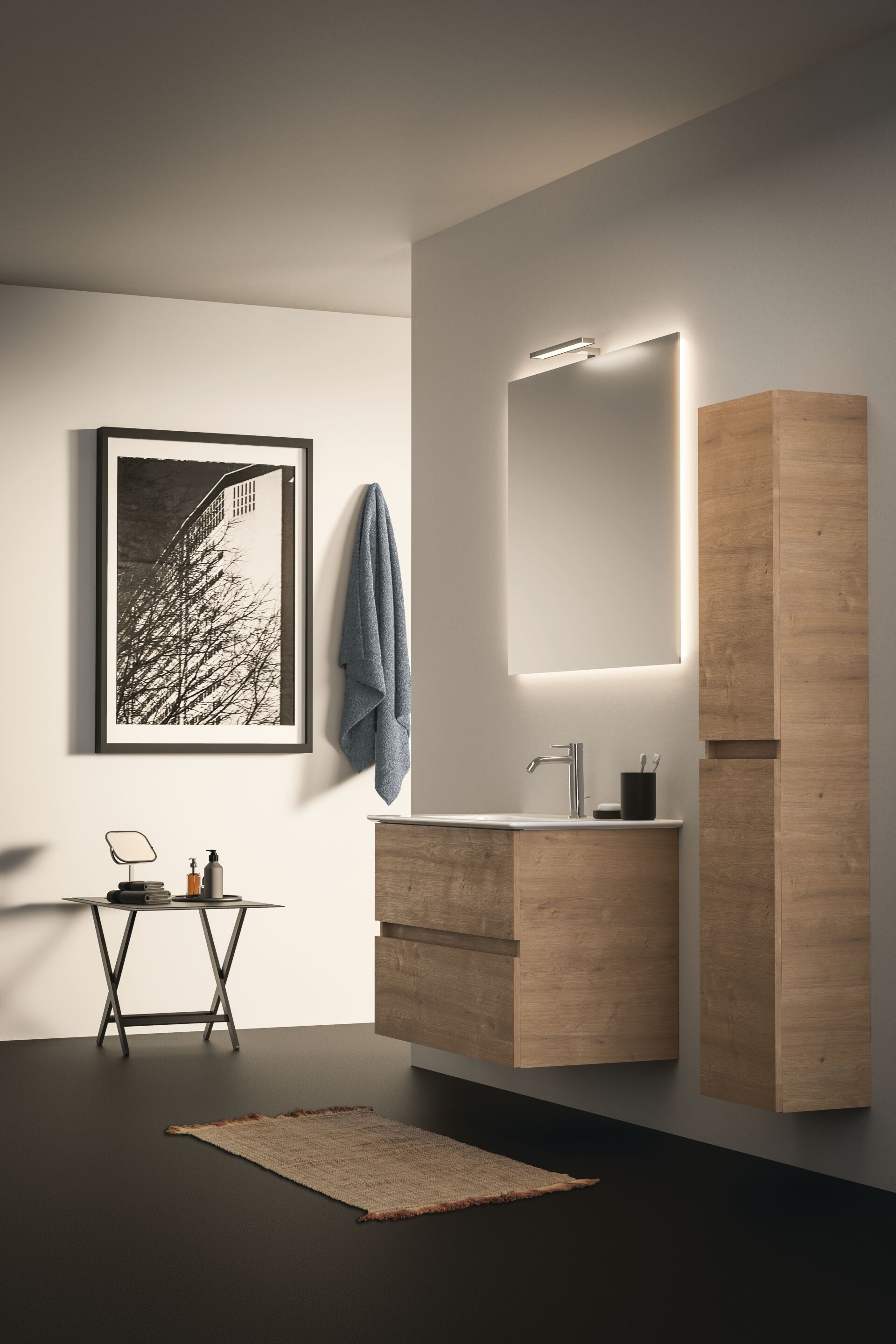 Деревянная подвесная колонна для ванной комнаты с дверями Ideal Standard SMART ARCH-00062302 - Вид №1