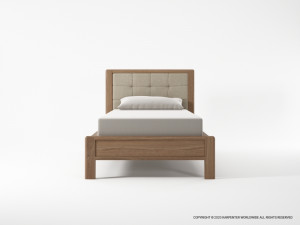 596_1256 Кровать односпальная без ящика с тканью h Karpenter Circa17