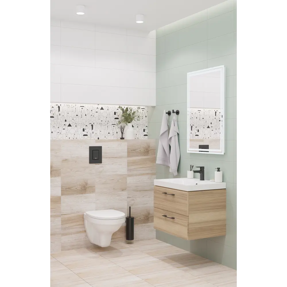 Плитка настенная LB Ceramics Моана 19.8x39.8 см 1.81 м² матовая цвет белый Play Моана STLM-2130830 - Вид №4