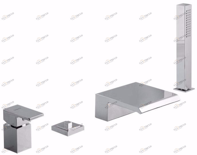 Rubinetteria Giulini Комплект для ванны с ручным душем на 4 отверстия Pablolux F9860bd