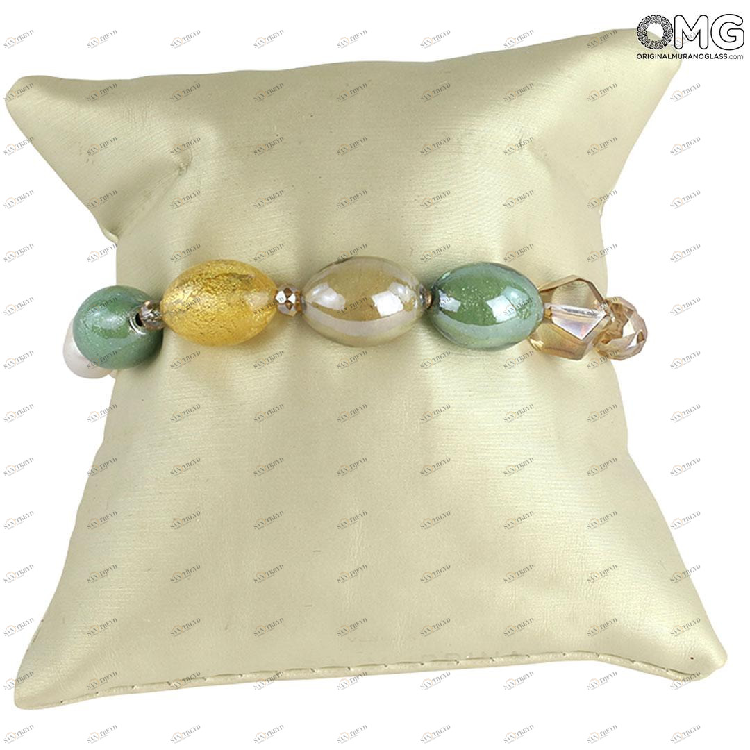 4463 ORIGINALMURANOGLASS Браслет Морской песок - Коллекция Antica Murrina - муранское стекло Original Murano Glass OMG 19 см 
