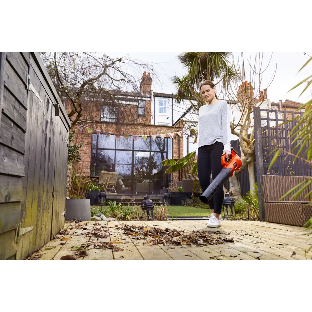 Воздуходувка аккумуляторная Black Decker 18 В АКБ и ЗУ в комплекте BLACK + DECKER STLM-2020306 - Вид №4