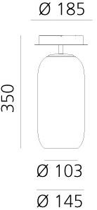 Artemide Светодиодный потолочный светильник из дутого стекла Gople sun-id-1389715 - Вид №1