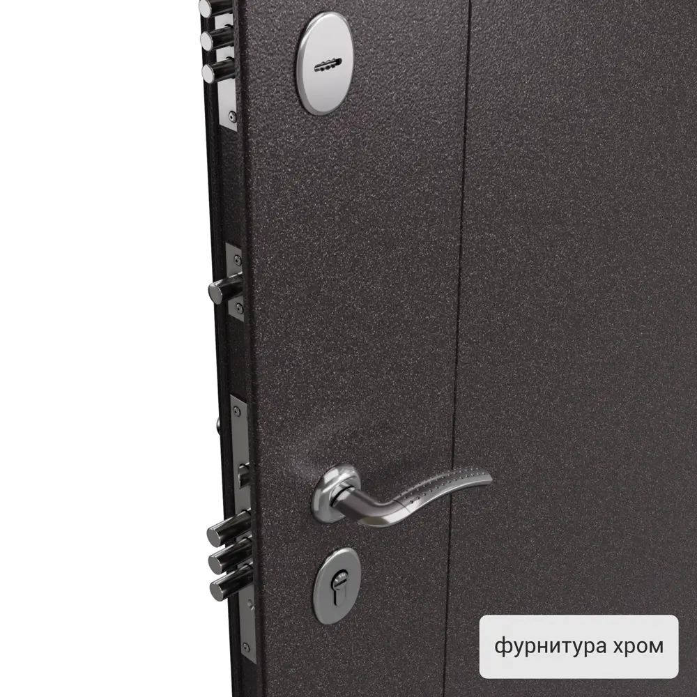 Дверь входная металлическая Денвер 950x2050 мм левая. цвет коричневый TOREX STLM-2200070 - Вид №2