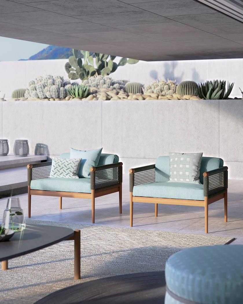 Atmosphera Садовое кресло с подлокотниками из веревки и ткани Lodge Lg.pl - Вид №2