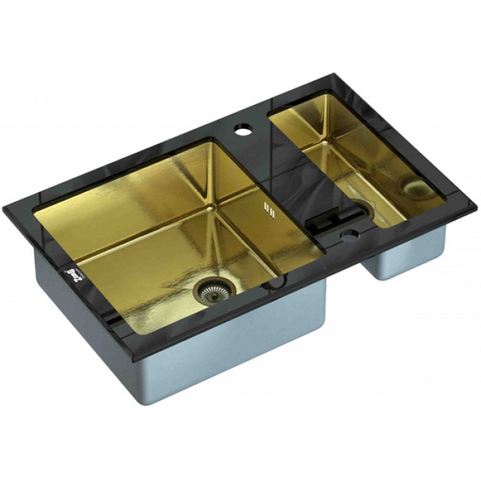 Zorg GL 8051-2 Black Bronze Мойка кухонная прямоугольная Zorg  - Вид №1