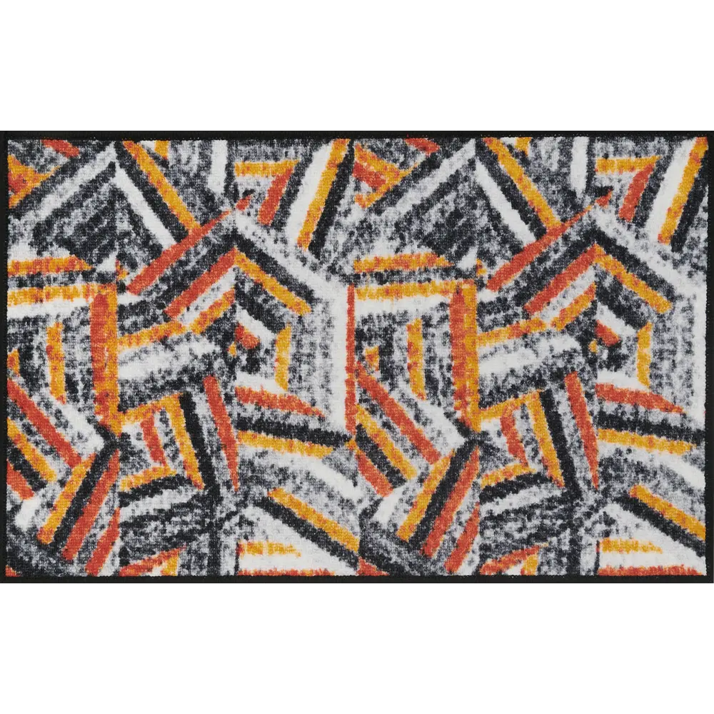 Коврик декоративный нейлон Кристалл 50x80 см цвет оранжевый CTIM STLM-2110220 - Вид №1