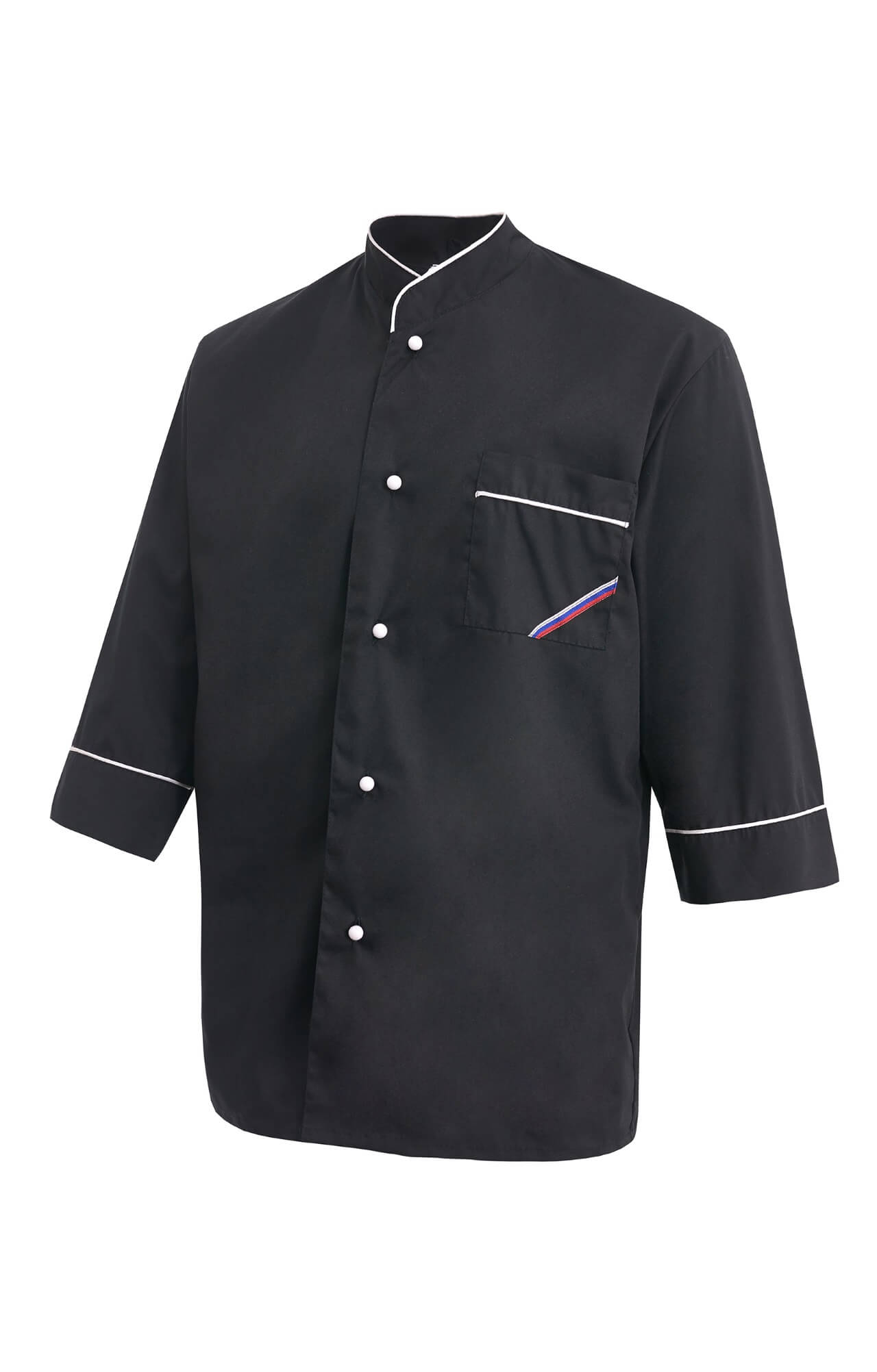 69101 Куртка поварская "Люкс-Лайт" черная  Повар  размер 48-50/170-176 Спецодежда  - Вид №1