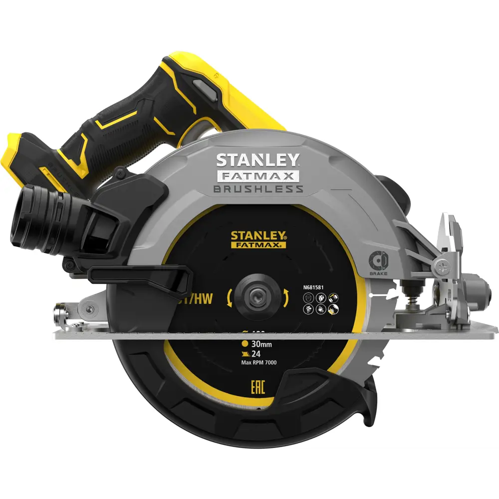 Циркулярная пила аккумуляторная Stanley Fatmax SFMCS550B-XJ, 18 В, 190 мм, без АКБ и ЗУ STLM-2064637 - Вид №4