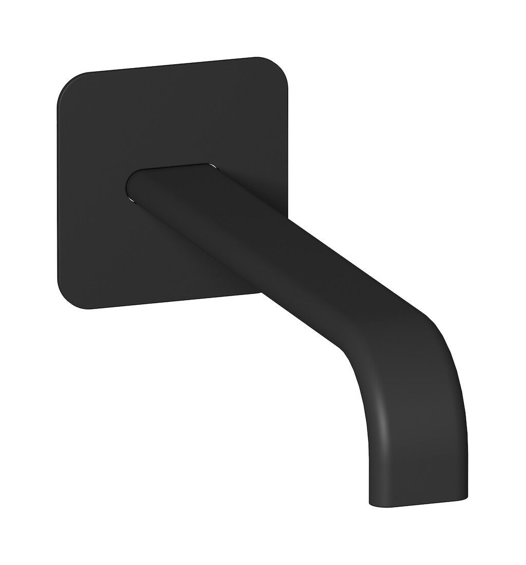 Длинный настенный излив для ванны WE ARE IB sb305cc Matt Black Superbox 