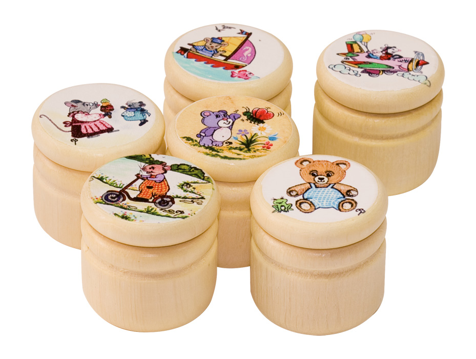 750075 Деревянная шкатулка с изображением мира кистей Buerstenwelt 