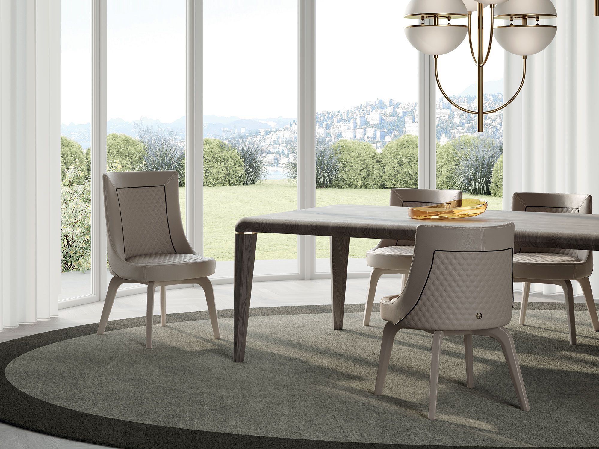 Кожаное кресло Vittoria Frigerio PERLA ARCH-00036555 - Вид №1