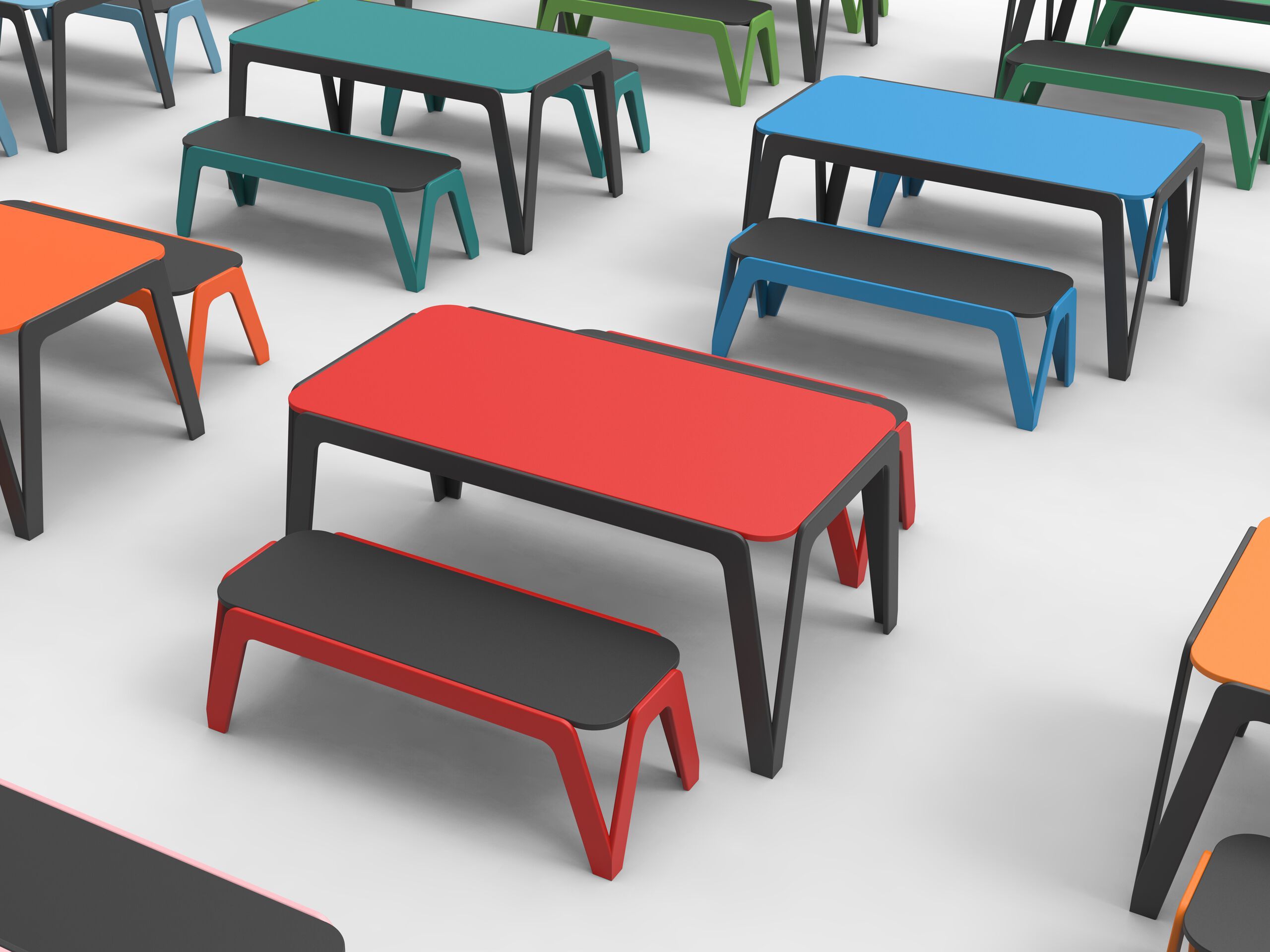 Скамейка из полиэтилена без спинки Donye компас ARCH-00130082