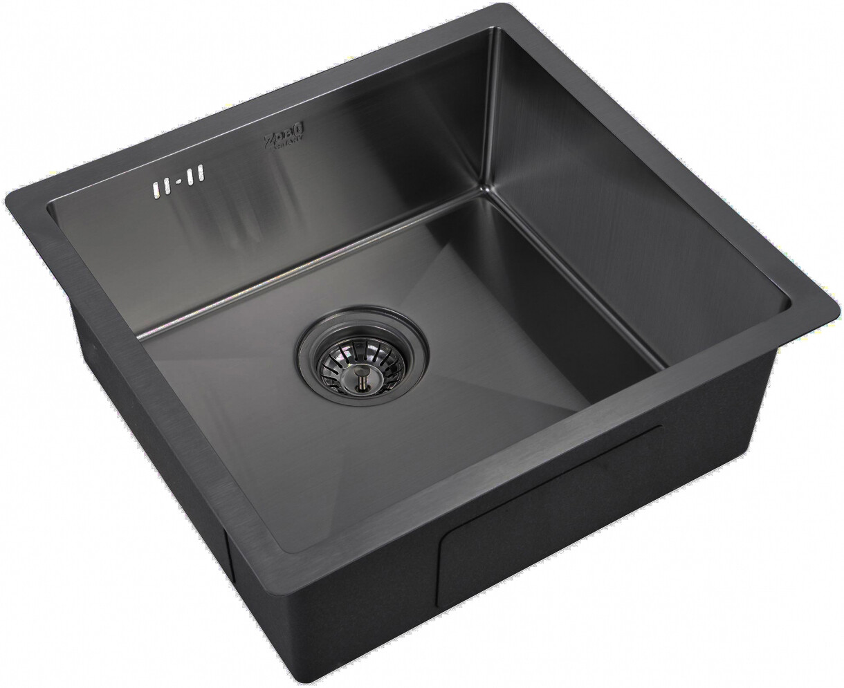 Мойка кухонная ZorG Inox R PVD 4844 GRAFIT из нержавеющей стали, графит