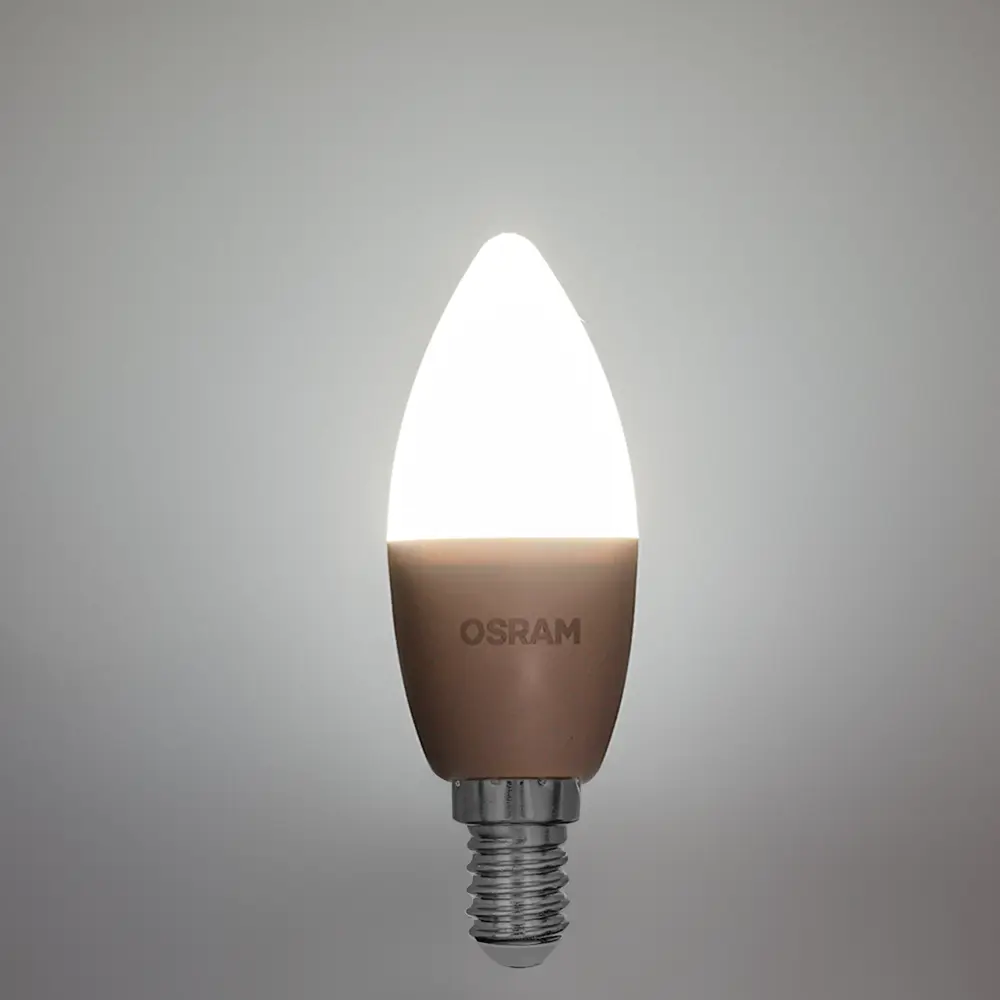 Светодиодная лампа OSRAM свеча 9Вт E14 холодный белый свет 85100566 STLM-1365688 - Вид №2
