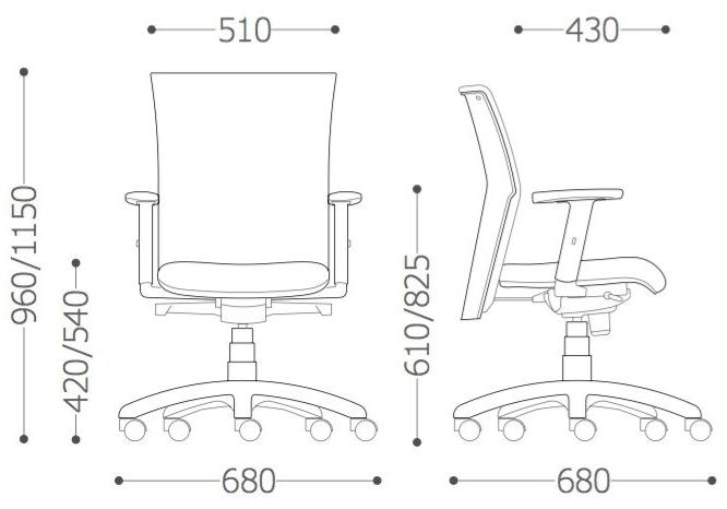 VAGHI Поворотный офисный стул с тканевой обивкой и подлокотниками Morea comfort sun-id-1375161 - Вид №10