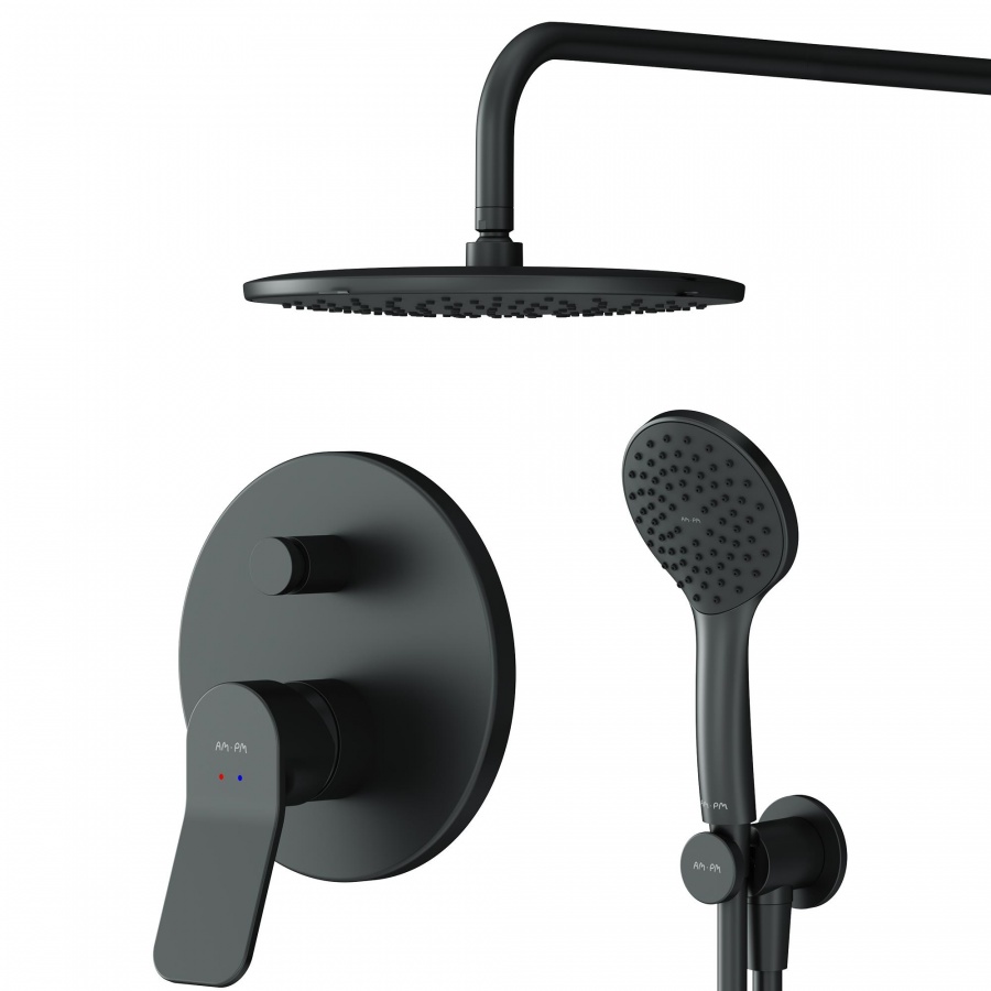 FB85A1RH02 набор: см-ль д/в/душа верхний душ 220 мм держатель д/верхн.душа душ.набор (ручн AM.PM X-Joy  - Вид №7