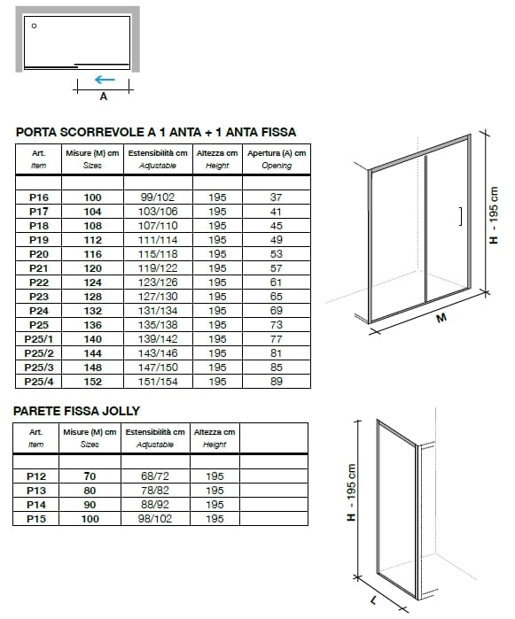 Хрустальная ниша душевая кабина с раздвижной дверью Metidea платина ARCH-00029282 - Вид №2