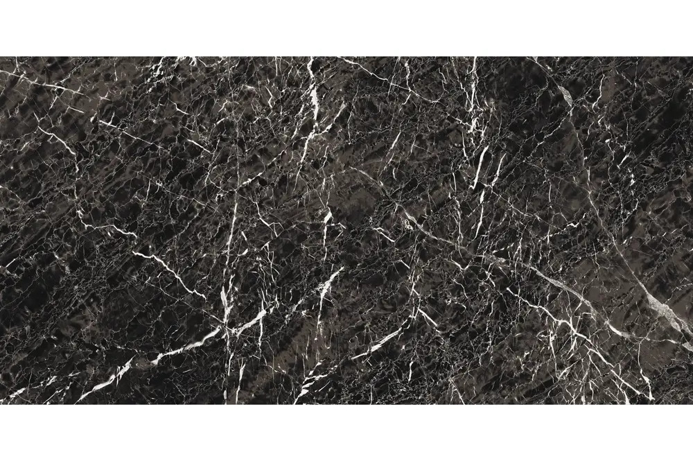 Grasaro Marble - керамогранитная плитка черный мрамор 60х120 см 89350031