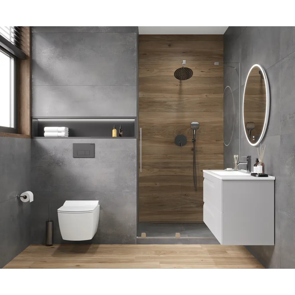 Ceradim Calgary Nero — керамогранит графит 60×120 см 89367345 STLM-1456031 - Вид №3